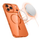 Tech Protect Magmat MagSafe Deksel til iPhone 17 Pro - Transparent Oransje