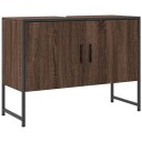  Servantskap brun eik 80x33x60 cm konstruert tre