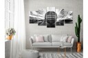 Bilde Metal Ball 5 Parts Wide Black And White 200x100   Artgeist sp. z o. o.