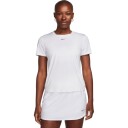 Nike One Classic Dri-FIT Short Sleeve Top t-skjorte dame Hvit M