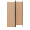 vidaXL 4-panel romdeler Beige 200 x 180 cm Stoff