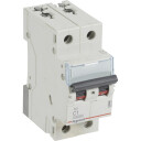 Legrand 5 stk TX³ MCB automatsikring C1 2P 2M 10/10KA