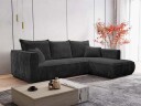 Puente 4 seters sofa med divan   svart