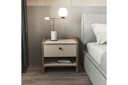 Retzow Nattbord - Valnøtt/Beige