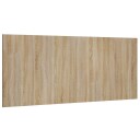 vidaXL Sengegavl sonoma eik 200x1,5x80 cm konstruert tre