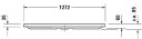 Duravit D-Code Dusjkar 900x900 mm.