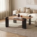 Coffee Table Nordure Furu Svart -