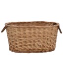 vidaXL Vedkurv med bærehåndtak 58x42x29 cm naturlig seljetre