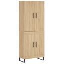  Highboard sonoma eik 69,5x34x180 cm konstruert tre