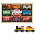 Melissa & Doug Tre Togvogner m/ 8 deler
