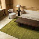 Ullteppe   Rozel Handloom Wool Premium mosegrønn Størrelse: 240 x 340 cm
