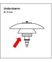 Louis Poulsen - PH 3/2 Bord/Vegg/Pendel Glass Underskjerm