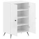 vidaXL Sko Skap BREDA 59,5 x 39,5 x 90 cm Konstruert tre Høgglans hvit