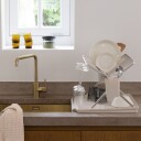 Brabantia Sinkside sammenleggbart oppvaskstativ stort, soft beige