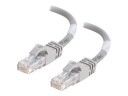 C2G Cat6 Booted Unshielded (UTP) Network Patch Cable - koblingskabel - 30 cm - grå