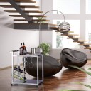 BARON serveringsvogn i glass