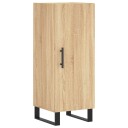 vidaXL Skjenk sonoma eik 34,5x34x90 cm konstruert tre