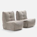 Twin Couch Modulsofa Eco Weave Grå