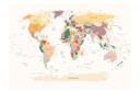 Fototapet World Map 350x245 - Artgeist sp. z o. o.