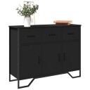  Skjenk svart 97x32,5x74,5 cm konstruert tre 8721102811272