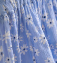Creamie Skjørt Flower Crepe Bel Air Blue Creamie 3 år 98 Skjørt Blå
