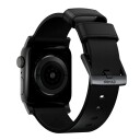 Nomad Apple Watch  42/44/SE/45/49mm  Modern Horween Band Rem - Black / Black Hardware