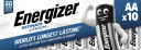 Energizer Ultimate Lithium AA 10pk Lithiumbatterier L91 10stk