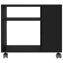 vidaXL Sidebord svart 70x35x55 cm konstruert tre