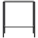  Barbord svart 100x50x110 cm pulverlakkert stål 4009268