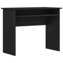  Skrivebord svart eik 90x50x74 cm konstruert tre
