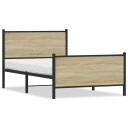  Sengeramme i metall uten madrass sonoma eik 100x190 cm 8721102953156