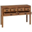 vidaXL Serviesskap Naturlig 110 x 35 x 75,5 cm Massivt Teaktre