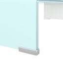 vidaXL TV-benk glass hvit 60x25x11 cm