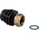 Uponor Aqua PLUS 1" til 3/4" adapter i messing for hydraulikk