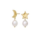 Maanesten Gabrielle Øredobber 18 kt. Gullforgylt sølv 9942A - Dame - 925 sterling silver