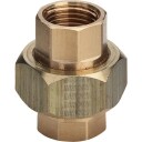 1,1/2" gjengekobling muffe/muffe Gunmetal Silikon Bronse