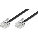 Goobay 15m RJ11 Telefonkabel - Svart