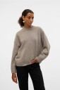 Vero Moda   Genser vmBoom LS O neck Pullover   Grå