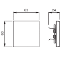Abb 1786-885-500 Enkeltvippe Matt Svart