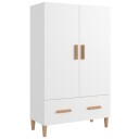 vidaXL Highboard hvit 70x31x115 cm konstruert tre