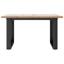  Salongbord O-ramme 60x60x40 cm heltre furu og støpejern 3282660