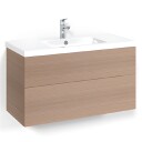 Macro Design Crown Plain Servantskap 2 Skuff - med Light Servant Eik / 100cm 45