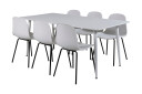 Venture Home Spisegruppe Yegua 180 cm inkl. 6 Labbetorp Stoler   Hvit/Svart