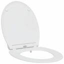  Rask Frigjøring Toalettsete Hvit 45.5 X 37.5 3.8 Cm Duroplast