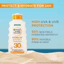 Garnier Ambre Solaire Hydra 24H Solmelk SPF30 75ml - Fuktighetsgivende Solbeskyttelse