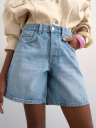 Topshop Vigga Highrise Denim Shorts Denim 36