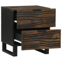  Nattkabinett 2 deler 40x33.5x46 cm Laget av massivt mangotre