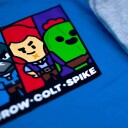 Brawl Stars Pysjamas 116 / 6 år Barn Blå/Grå