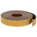 vidaXL Selvklebende vindusforsegling Brun 9 x 4 mm 50 m EPDM Skum