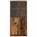  Highboard med dører gammelt tre 68x37x142 cm konstruert tre 8721158602282